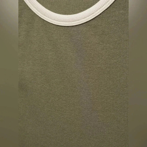 Mango Tini Dress in Green with White Trim NWT - Picture 5 of 9